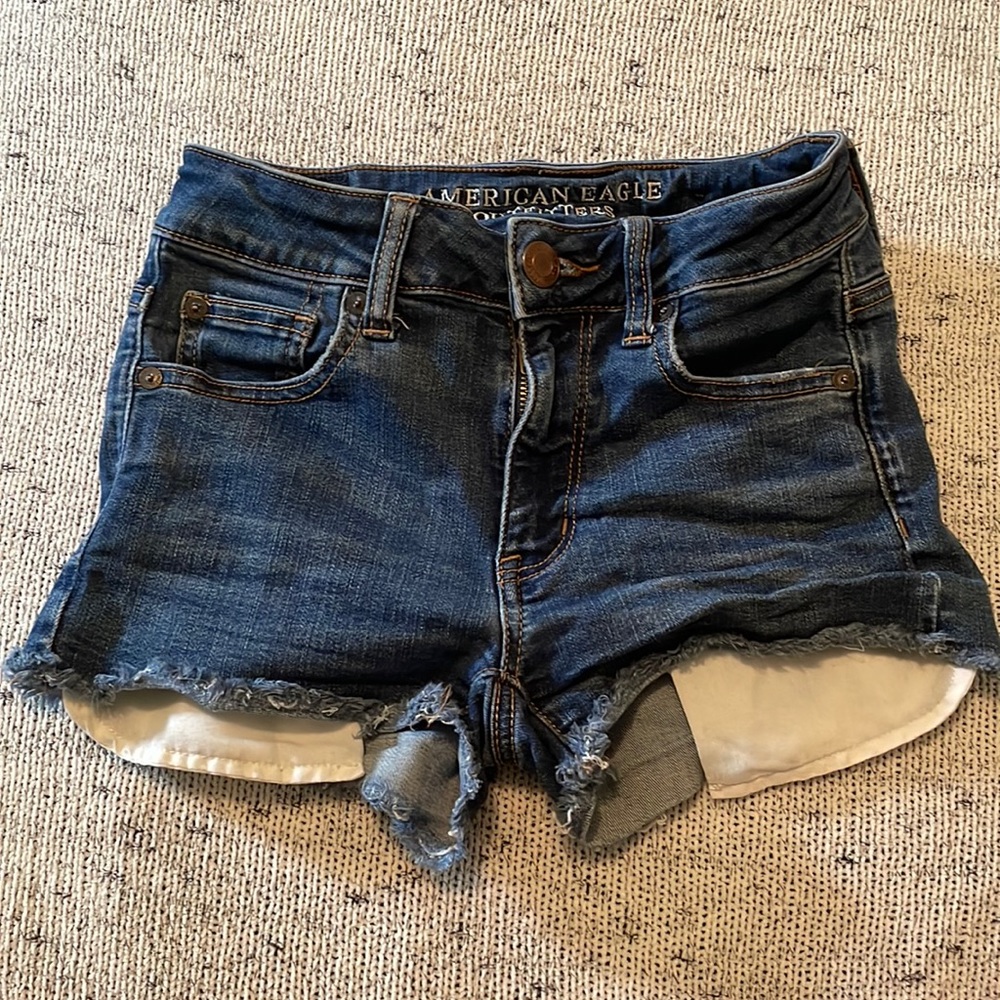 American eagle Hi-rise jean shorts